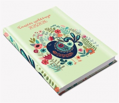 Tanítói zsebkönyv, A5, heti, 2025/2026 tanév, REALSYSTEM, madár