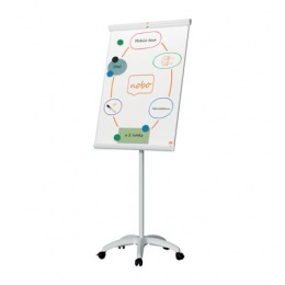 Flipchart tábla, mobil, mágneses felület, 70x100 cm, EcoLabel, NOBO "Premium Plus", fehér